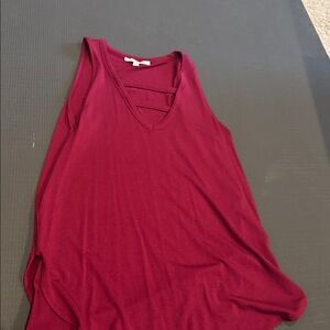 Express Burgundy Sleeveless Top